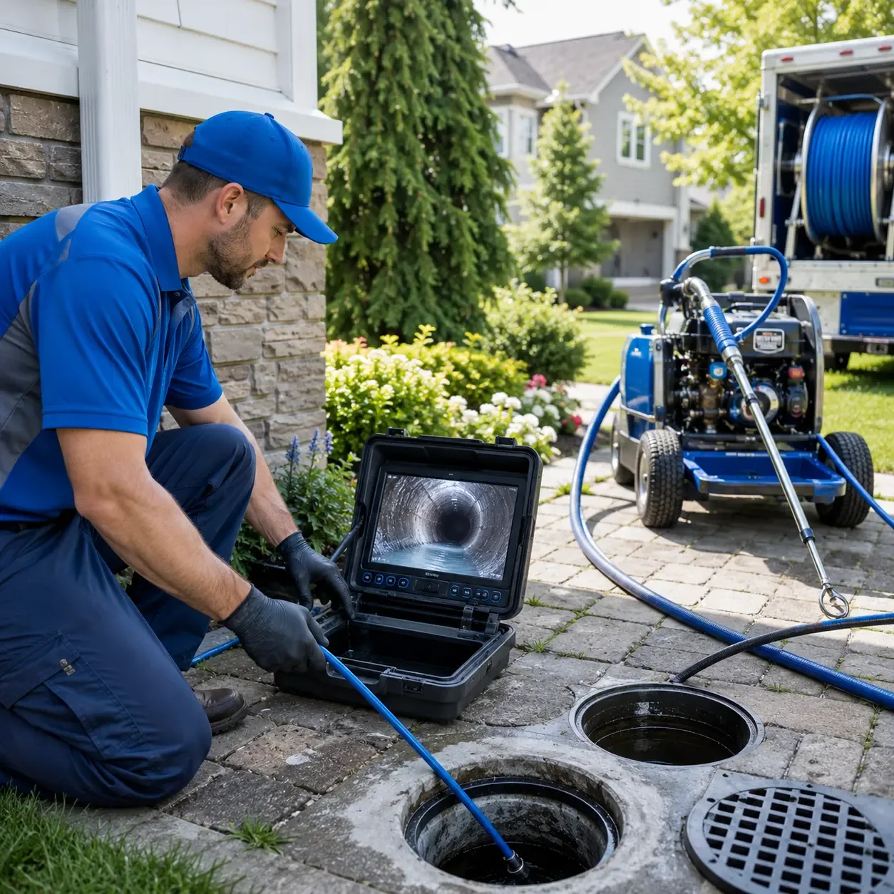 Outdoor drain cleaning professionals serving Holly Springs, NC
